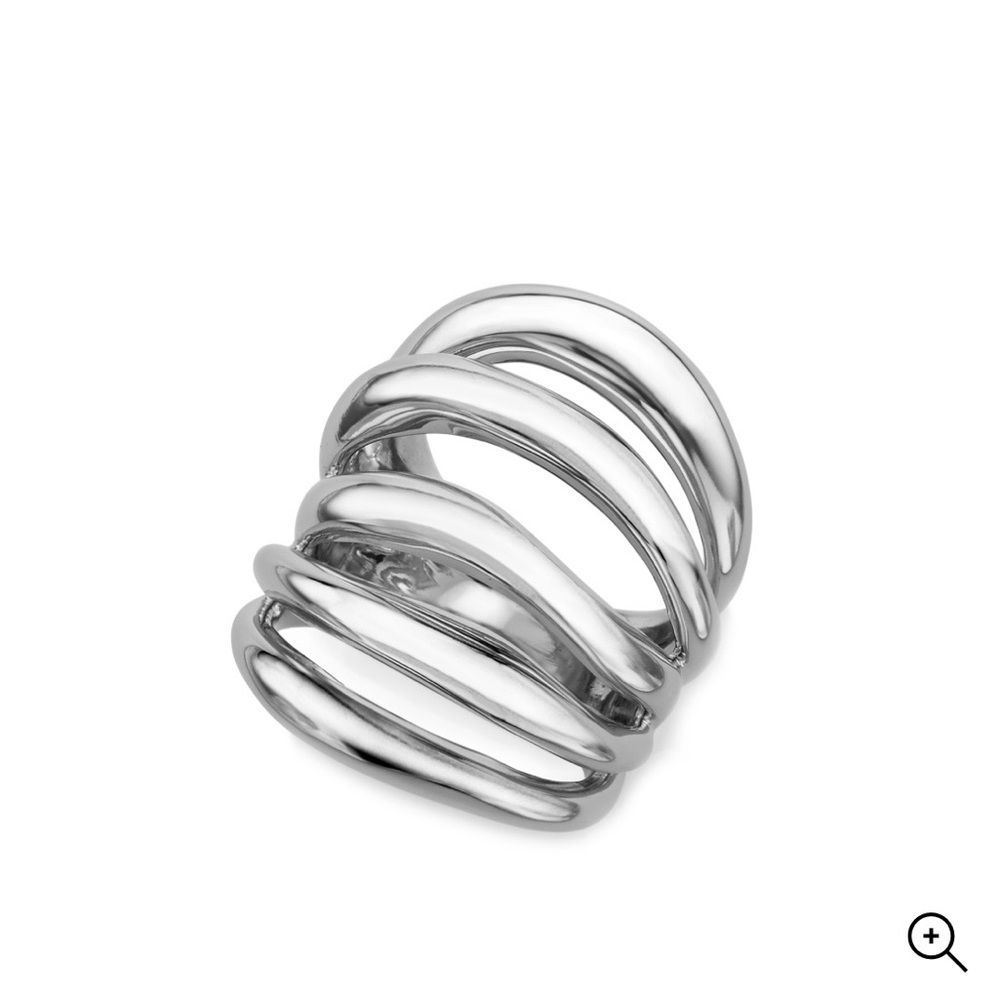 Nambe Silver Wave Women's Ring
